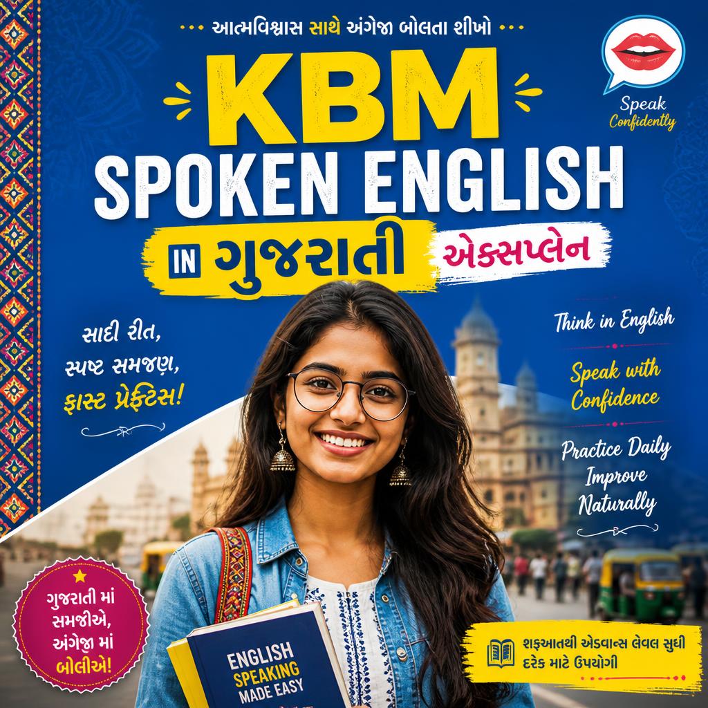KBM Spoken English in Gujarati Book