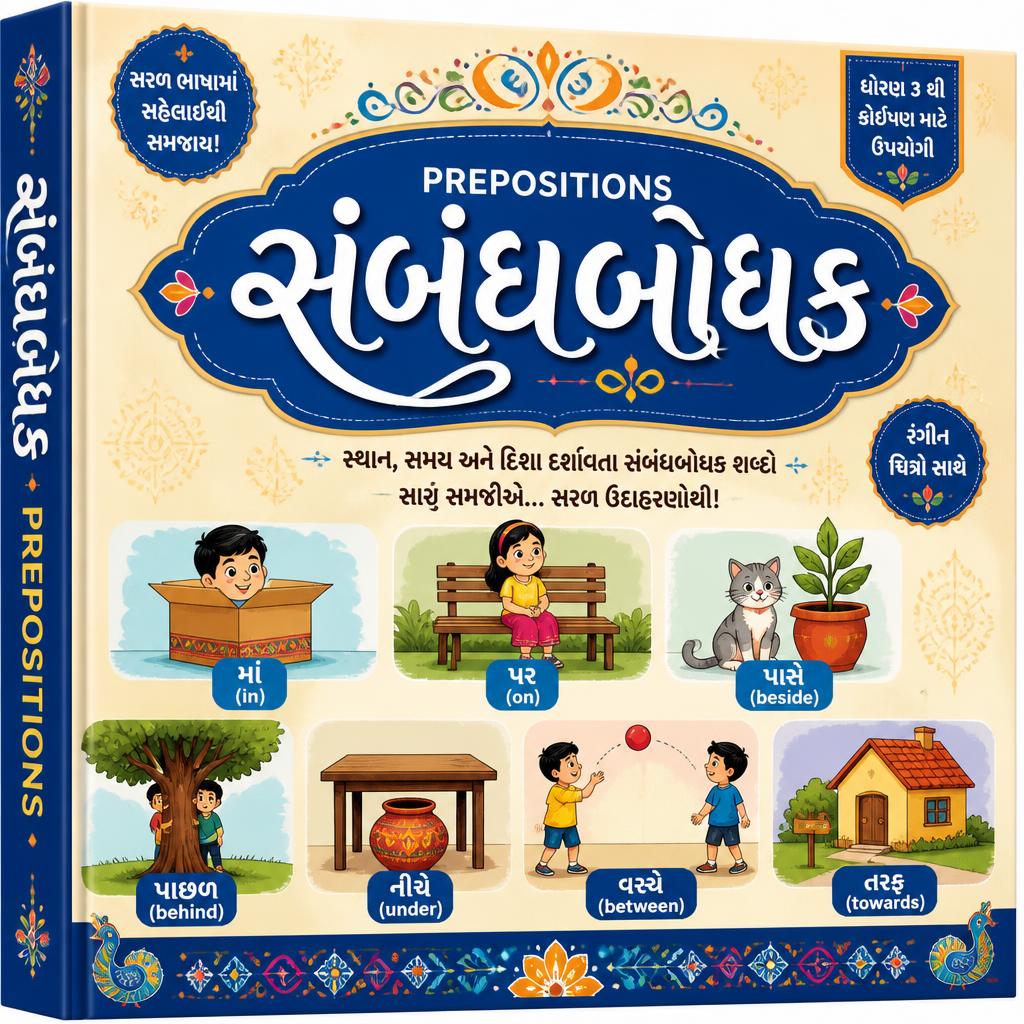 Prepositions in Gujarati Book
