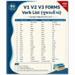 Verb Forms (V1, V2, V3) with Gujarati Book PDF